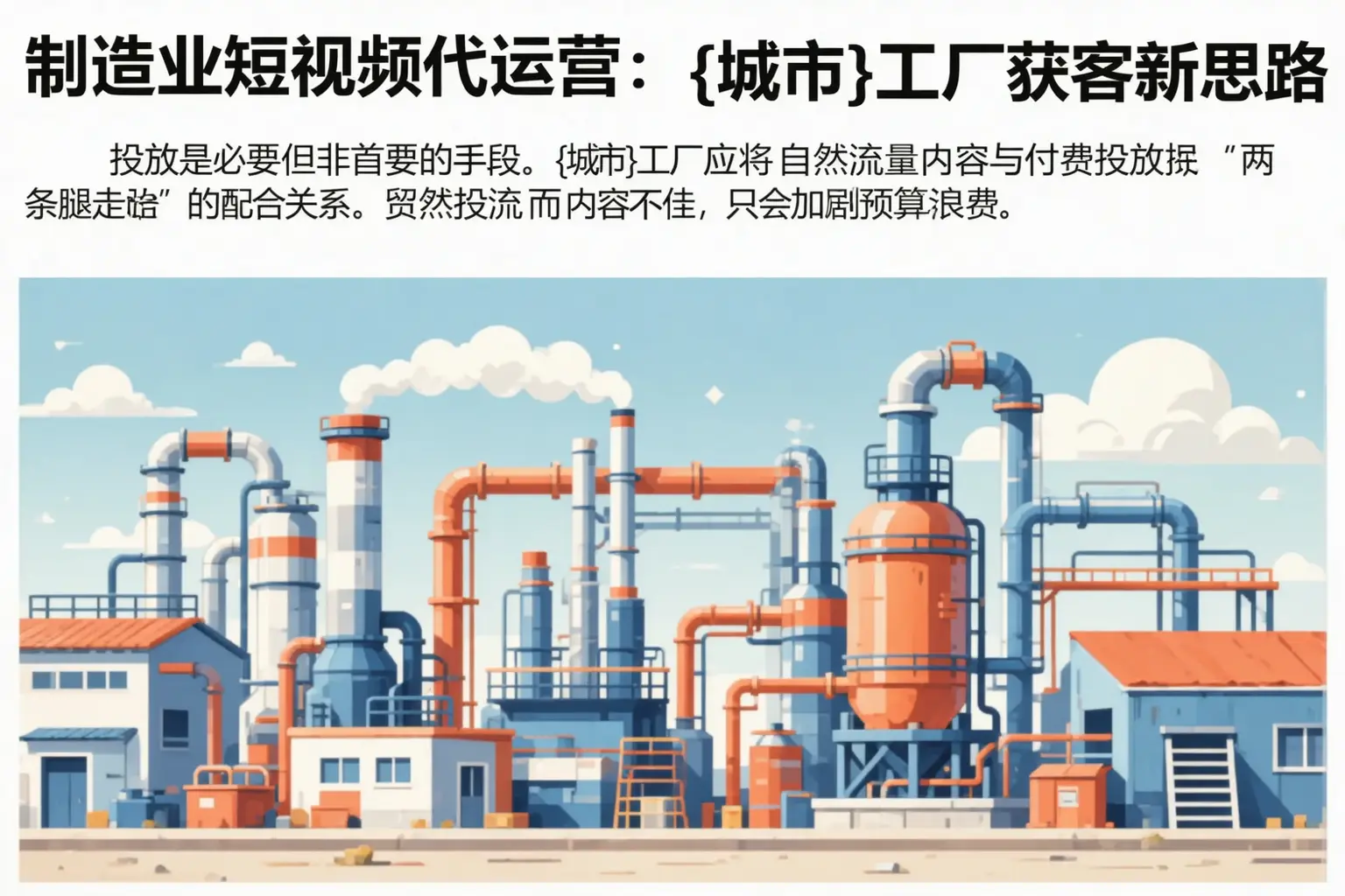 制造业短视频代运营:惠水工厂获客新思路